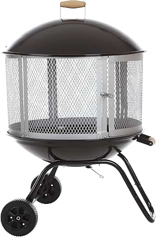 Fire Pit Bessemer Rolling best seller patio lawn and garden
