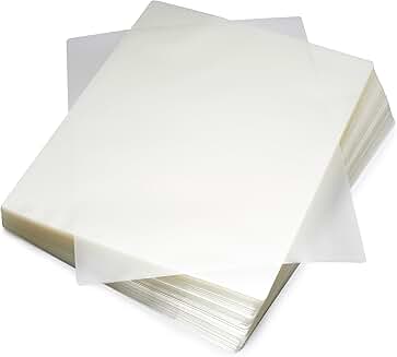 Amazon Basics Clear Thermal Laminating Plastic Paper Laminator Sheets