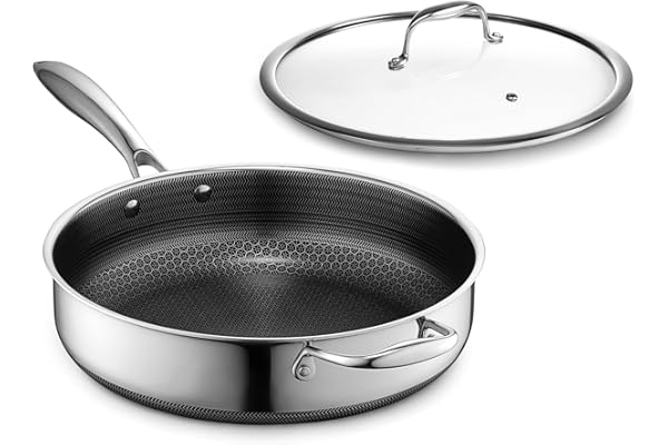 HexClad Hybrid Nonstick 4.5-Quart Deep Sauté Pan top seller