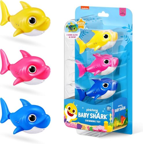 Robo Alive Junior Baby Shark New Silicon Fins Version Swimming Mini Baby Shark