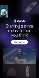 Shopify affiliate link to start your free e-commerce store