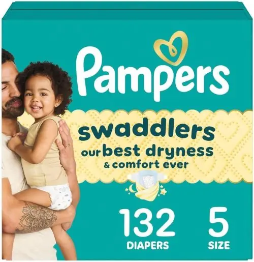 Top selling Baby Items Pampers Swaddlers Diapers size 5 20-37# 132 ct. keeps baby dry