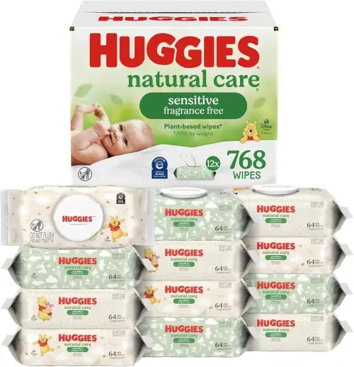 Top selling Baby Items Huggies Natural Care Sensitive baby wipes unscented hypoallergenic