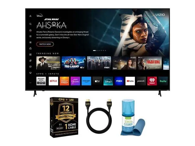 Vizio 86-Inch 4K UHD LED Smart TV Bundle - Dolby Vision, HDR10+, VRR, Bluetooth, Alexa Compatible, Voice Remote with UAX HDMI Cable, 12-Month CPS Protection and Screen Cleaner with Microfiber Cloth. Rakuten's E-Commerce