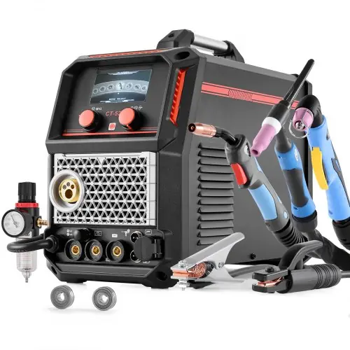 VEVOR online marketplace 5-in-1 Plasma Cutter Welder Combo - CUT/TIG/Gas MIG/Flux MIG/MMA, 50A Non-Contact Plasma Cutting Machine & 200A Synergic Welder, 110V/220V Aluminum Pulse Mig Welder Compatible with Spool Gun