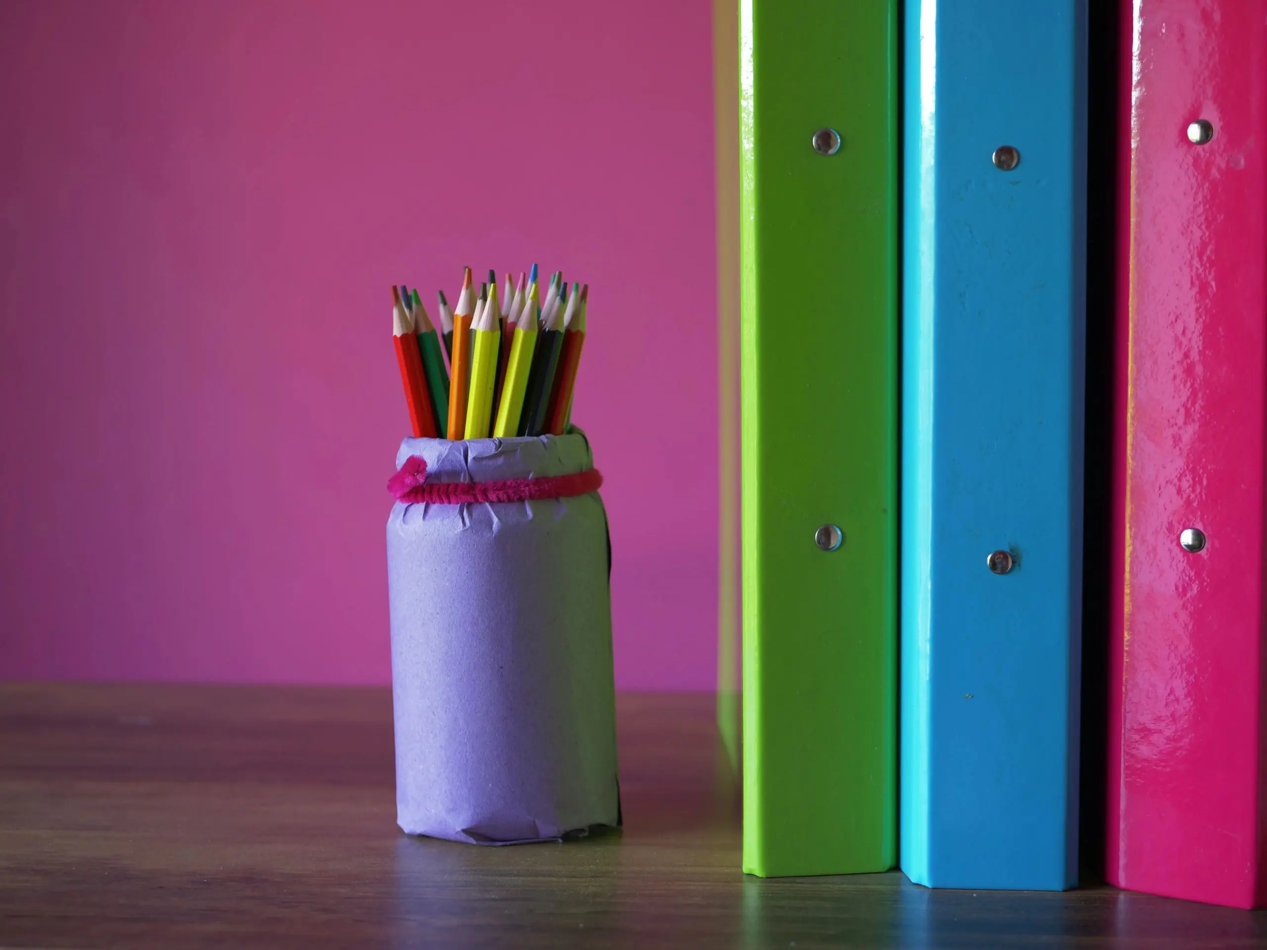 Desk supplies and folders representing organized property records