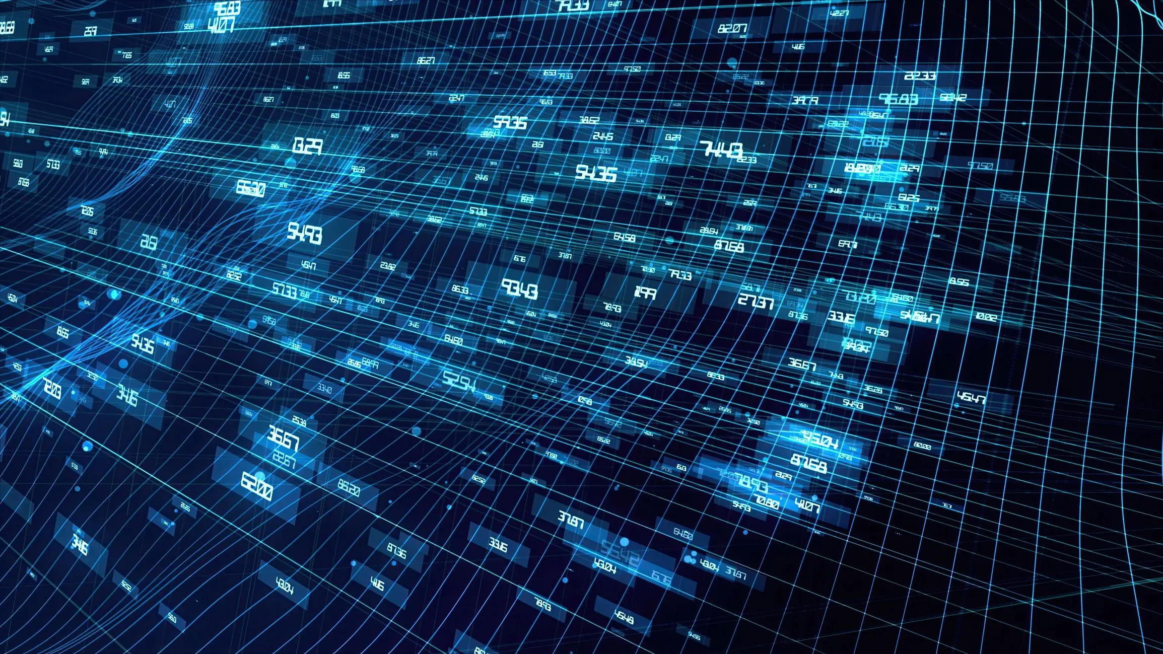 Binary code graphic representing machine learning data