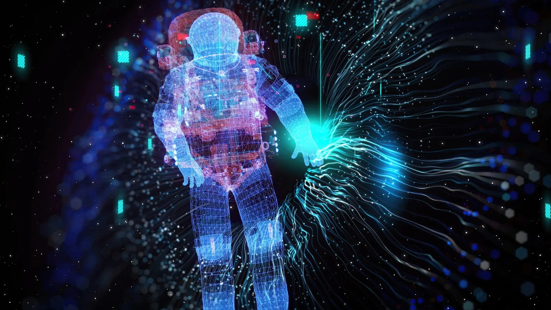 Futuristic concept image for advanced artificial intelligence