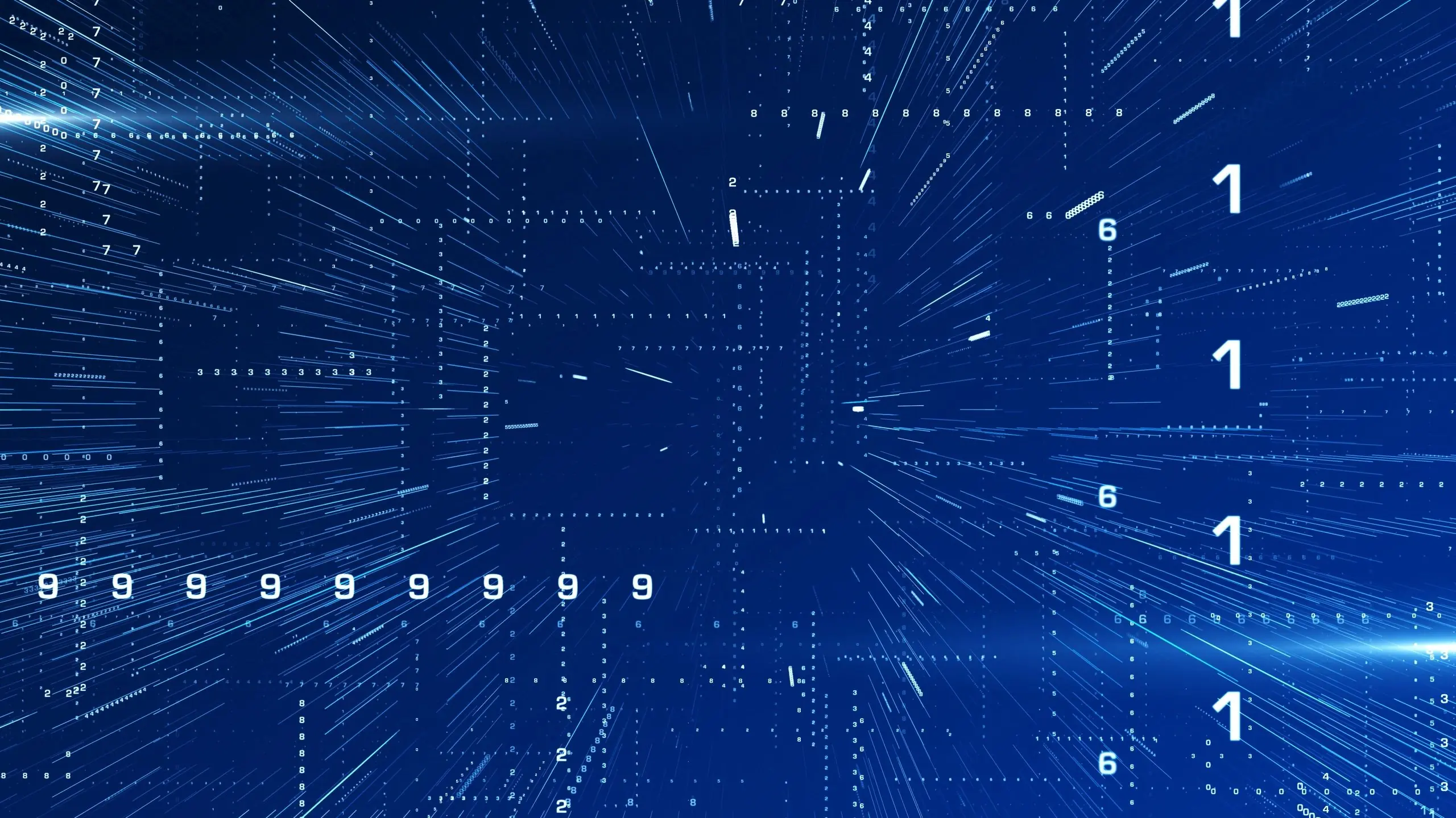AI data visualization on a digital screen