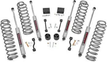 Jeep Accessories Enhance Your Ride Rough Country 2.5" Lift Kit w/ N3 Shocks for Jeep Wrangler JL Unlimited Rubicon (2018-2023) 4-Door - Fits up to 35" Tires