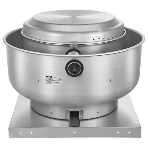 Vevor An Online Marketplace VEVOR Commercial Kitchen Exhaust Fan, 2200 CFM Restaurant Canopy Hood Exhaust Fan, 0.75HP 560W Direct Drive Food Truck Hood Vent, High Speed & Low Noise, for Warehouse, Agriculture