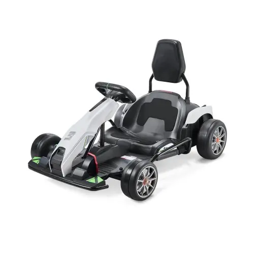 Vevor An Online Marketplace VEVOR Electric Go Kart, 24V 9Ah Battery, Pedal Go Kart Portable Outdoor Race Toy for Kids Ages 6+, 200W Motor, 7.5 MPH High Speed Drifting, Adjustable High / Slow Speeds, Disc Brake, Black & White