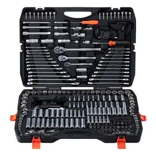 Exploring Vevors Mechanics Tools VEVOR Mechanics Tool Set, 308-Piece Mechanic Tool Kit, 1/4 in, 3/8 in, and 1/2 in Drive, SAE and Metric Socket Set, Wrenches, Screwdriver Bits, Accessories, and Storage Case, for Automotive Repair