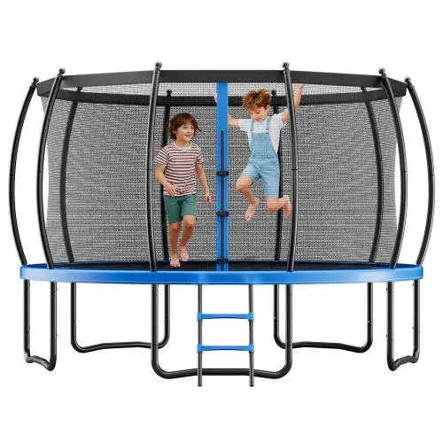 Vevor An Online Marketplace VEVOR Outdoor Trampoline, 16FT Recreational Trampoline, ASTM Approved Trampolines with Enclosure Net & Thickened Pad, Max 475 lbs Weight Capacity, Anti-Rust Backyard Trampolines for Kids & Adults