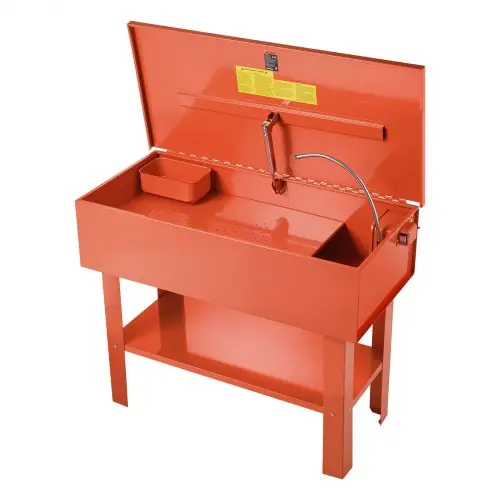 Exploring Vevors Mechanics Tools VEVOR Parts Washer 40-Gallon, 17 Gallon Solvent Capacity, 1 Gallon per Minute Max Pump Output, Steel Cabinet Electric Pump Automotive Parts Washer Cleaner for Wheel Bearings, Gears, and Carburetors