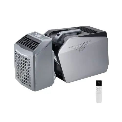 Vevor An Online Marketplace VEVOR Portable Air Conditioner, 5000 BTU 3-Speed Air Conditioning Unit with 24H Timer, Air Portable AC Adjustable from 16-32℃, Compatible with AC/DC for Outdoor Tent Camping, RVs or Home Use