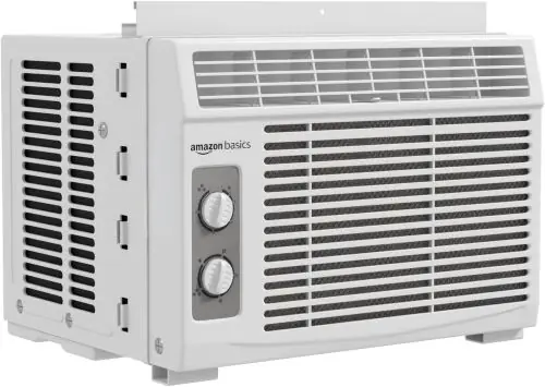Amazon Basics Products 5000-BTU Window Air Conditioner with Quiet Operation, Up to 150 Sqf, Cool and Fan Functions