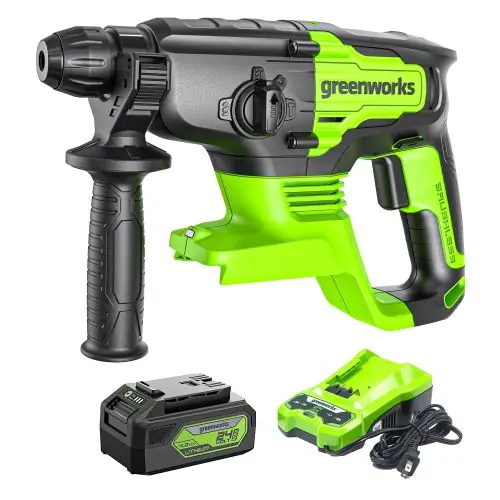 Greenworks Leading Battery Power Tools 24V SDS 1.2J Brushless Rotary Hammer Drill