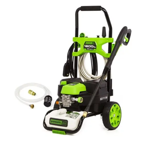 Greenworks Leading Battery Power Tools 60V Hybrid 1800 PSI 1.1 GPM Cold Water Pressure Washer (Tool Only