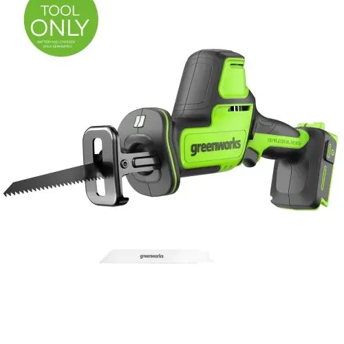 Greenworks Leading Battery Power Tools 24V One-Handed Compact Reciprocating Saw