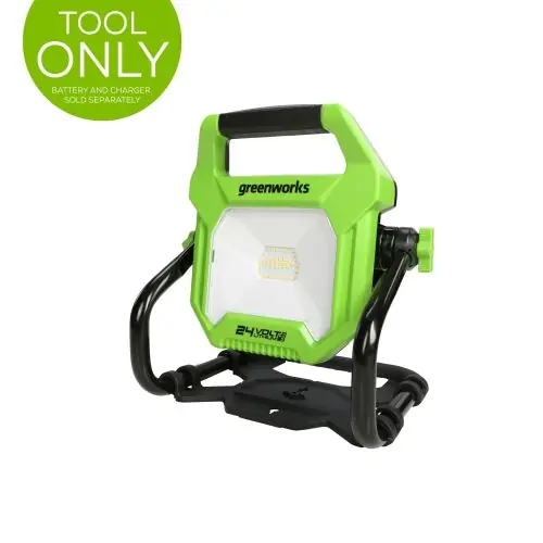 Greenworks Leading Battery Power Tools 24V AC/DC 2000 Lumen LED Work Light