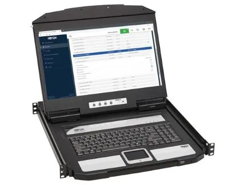 Neweggs Leader of the ERetail Tech Space Tripp Lite 1U Rack-Mount Short-Depth HDMI KVM Console with 18.5" LCD