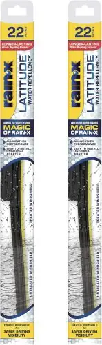 Rain-X 810165 Repellency Water Repellent Wiper Blades, 22" Windshield Wipers (Pack of 2), All Weather Streak-Free for Enhanced Visibility w/ Water