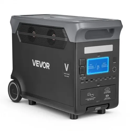 Vevor An Online Marketplace VEVOR Portable Power Station, 3000W Solar Generator Power Station, 3072Wh LiFePO4 Battery Backup with 15 Output Ports for for Home Emergency, Outdoor Camping, RV Travel (Solar Panel NOT Included
