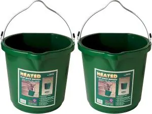 2 Pack Heated Water Bucket