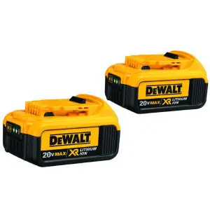 (2) 20V MAX Premium XR 4 Ah Lithium-Ion Battery
