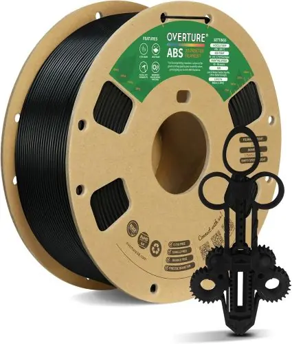 OVERTURE ABS Filament 1.75mm, High Strength Heat-Resistant 3D Printer Filament